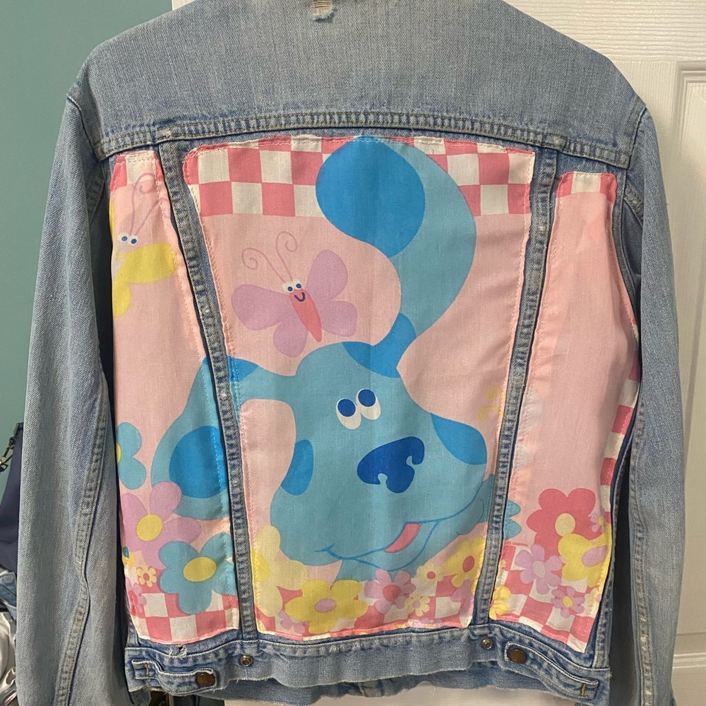 GWG repurposed Jean jacket (blues clues)